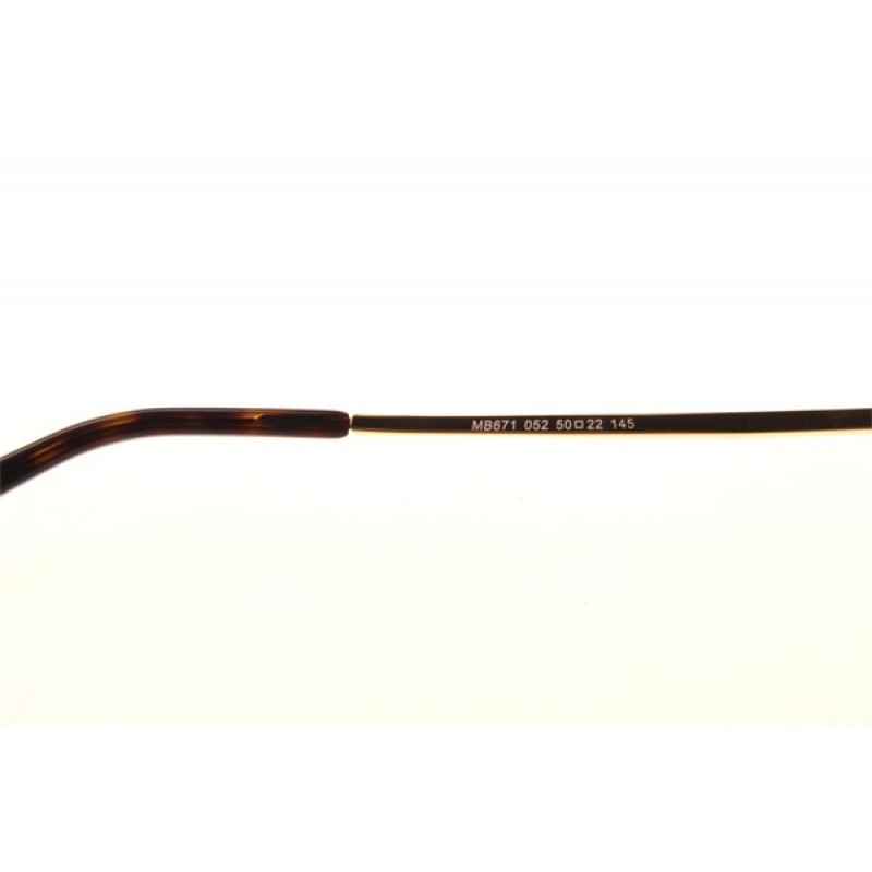 Mont Blanc MB671 Eyeglasses In Tortoise Gold