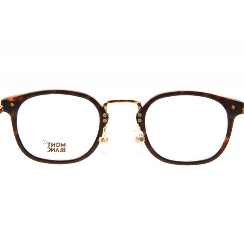 Mont Blanc MB671 Eyeglasses In Tortoise Gold