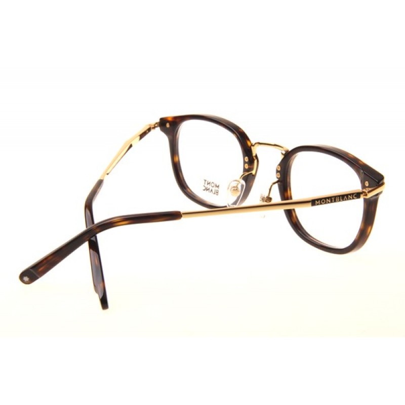 Mont Blanc MB671 Eyeglasses In Tortoise Gold