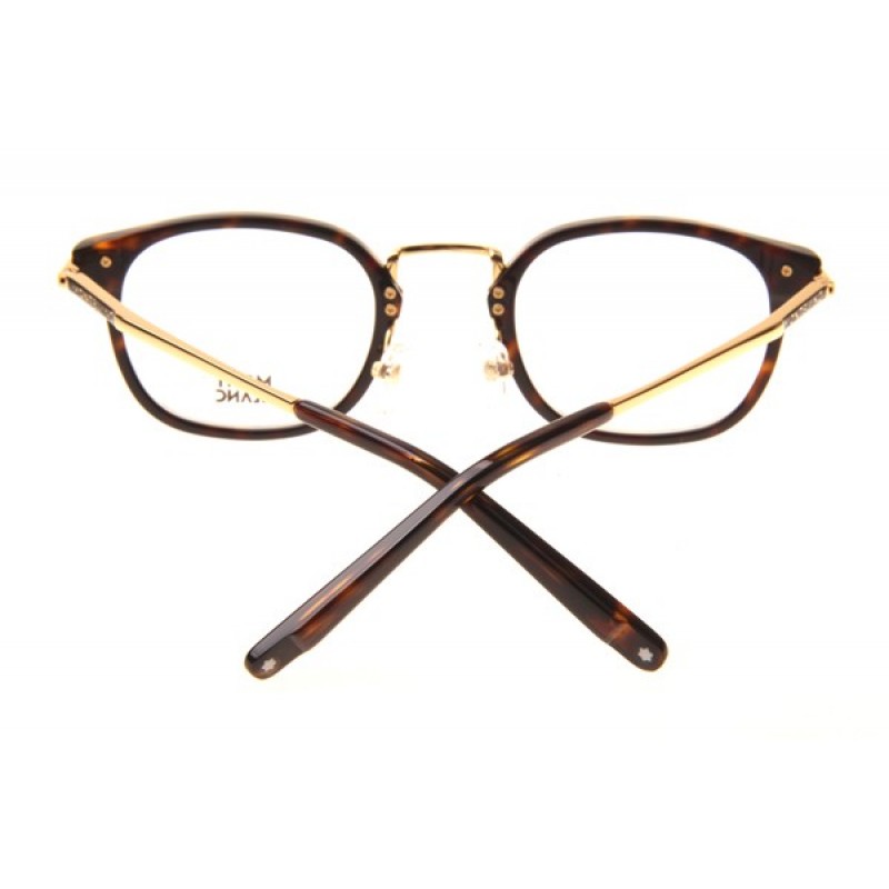 Mont Blanc MB671 Eyeglasses In Tortoise Gold