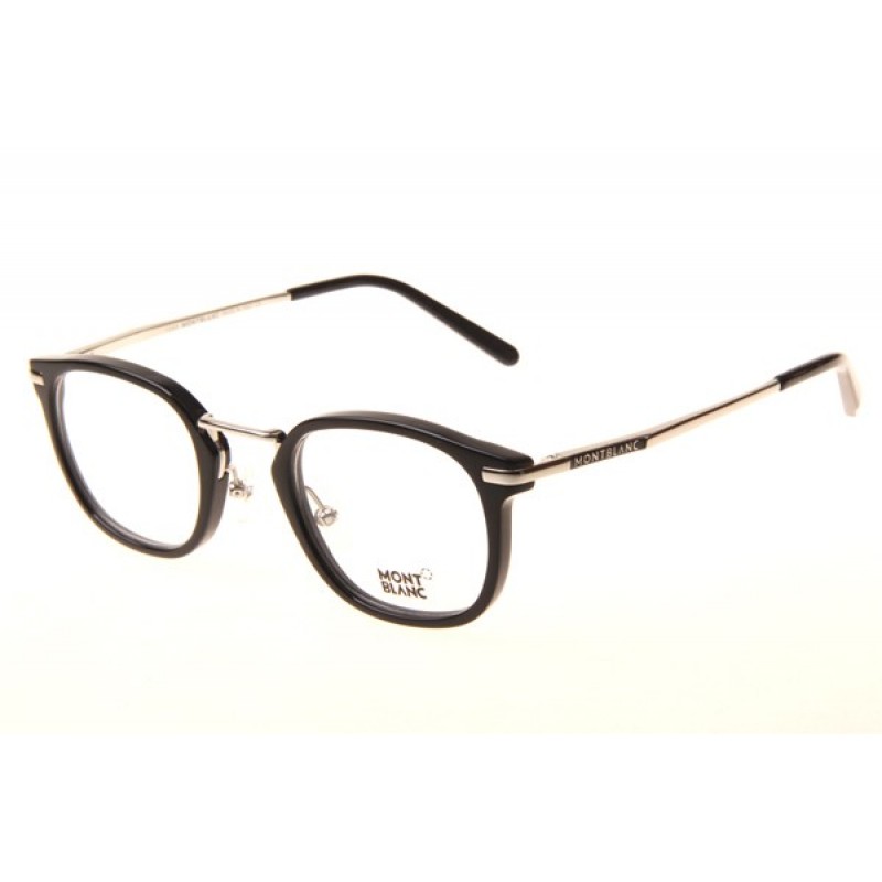 Mont Blanc MB671 Eyeglasses In Black Silver