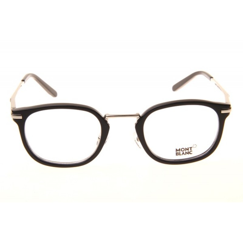 Mont Blanc MB671 Eyeglasses In Black Silver