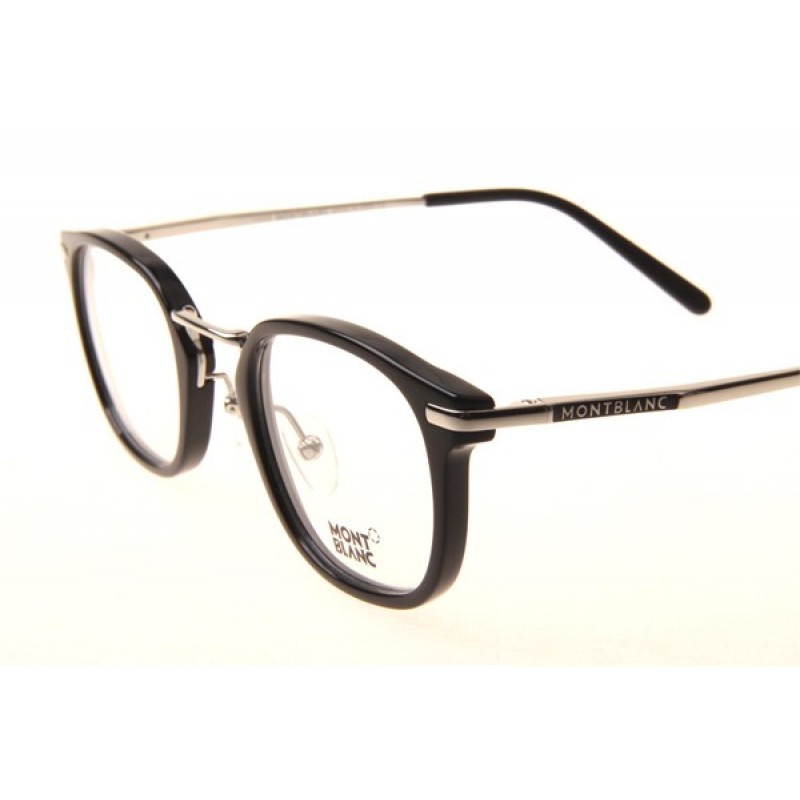 Mont Blanc MB671 Eyeglasses In Black Silver