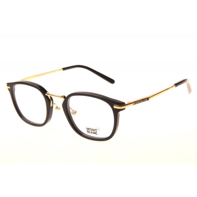 Mont Blanc MB671 Eyeglasses In Black Gold