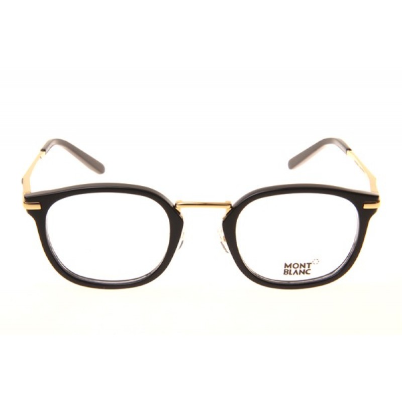 Mont Blanc MB671 Eyeglasses In Black Gold