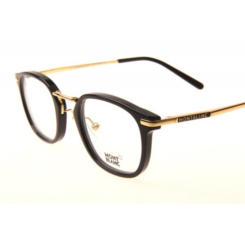 Mont Blanc MB671 Eyeglasses In Black Gold