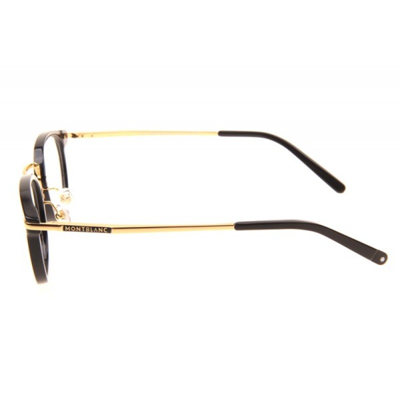 Mont Blanc MB671 Eyeglasses In Black Gold