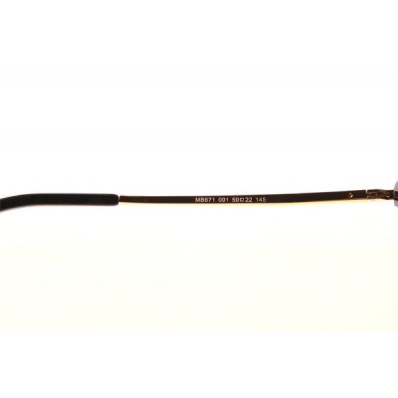 Mont Blanc MB671 Eyeglasses In Black Gold