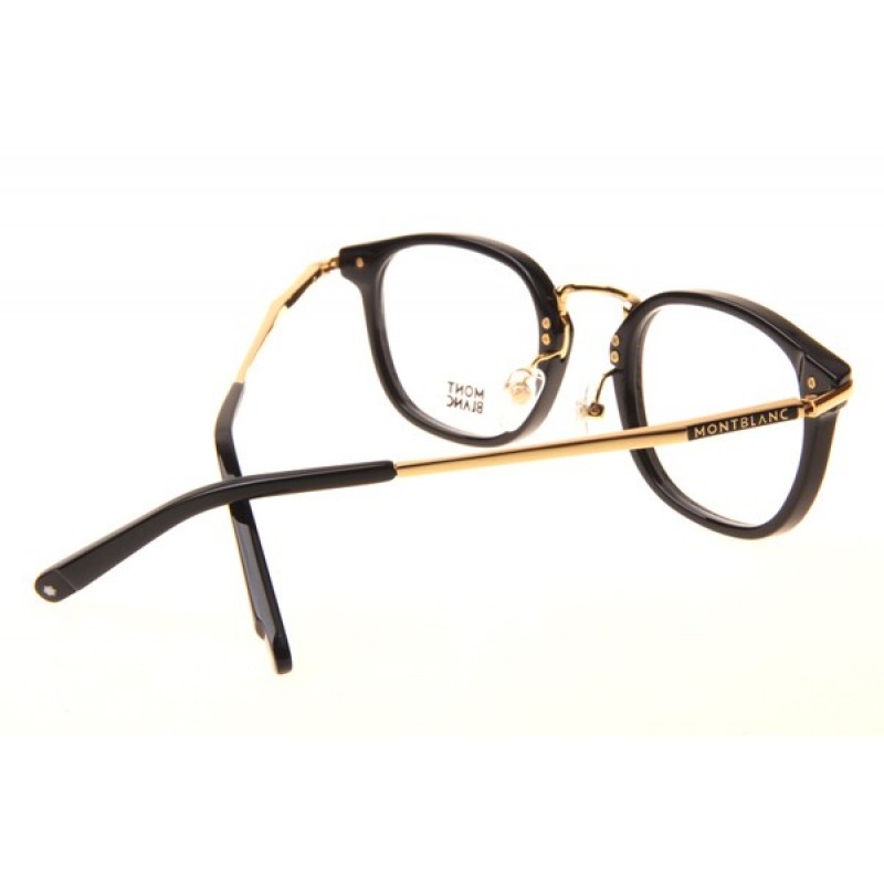 Mont Blanc MB671 Eyeglasses In Black Gold