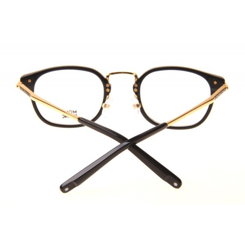 Mont Blanc MB671 Eyeglasses In Black Gold