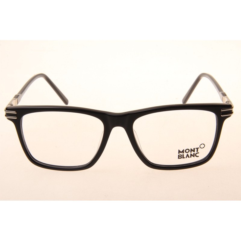 Mont Blanc MB710F Eyeglasses In Black Silver