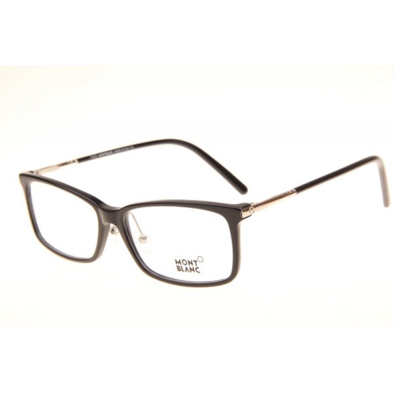 Mont Blanc MB573-D Eyeglasses In Black Silver