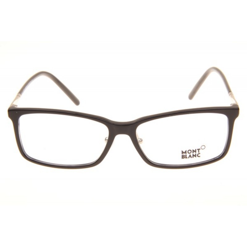 Mont Blanc MB573-D Eyeglasses In Black Silver