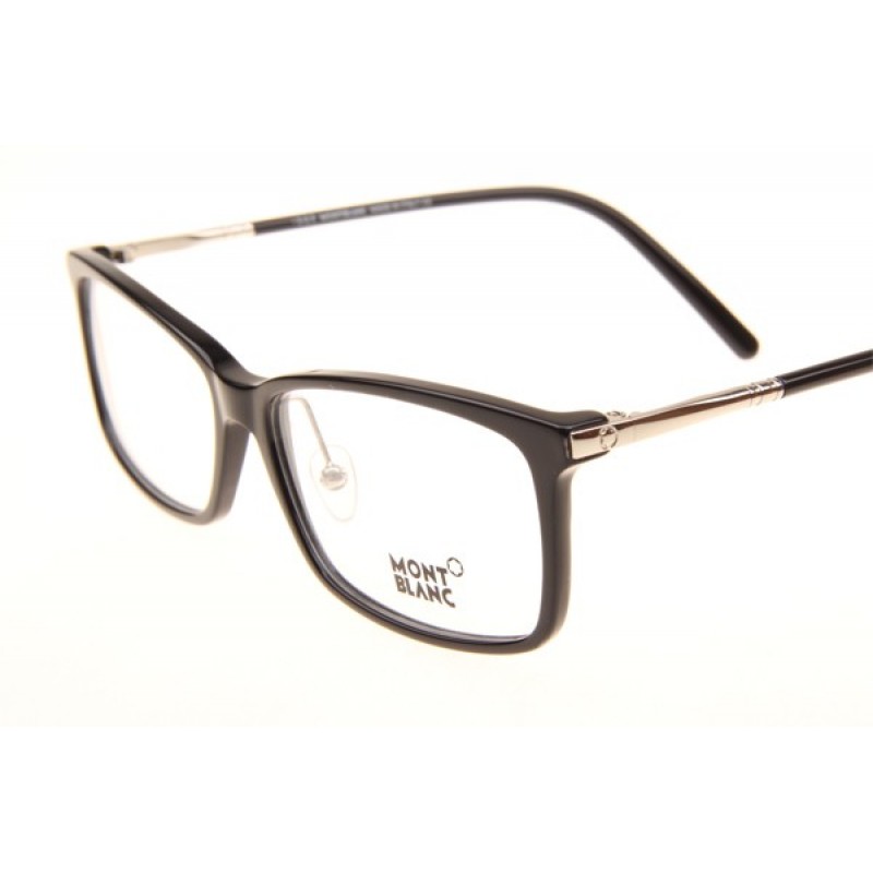 Mont Blanc MB573-D Eyeglasses In Black Silver