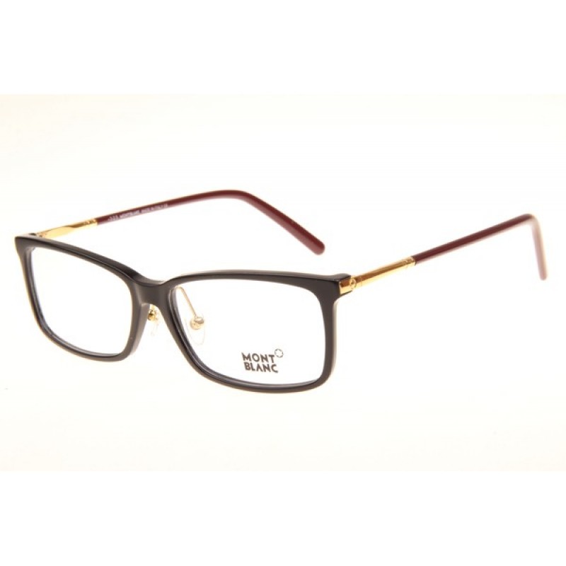 Mont Blanc MB573-D Eyeglasses In Black Red