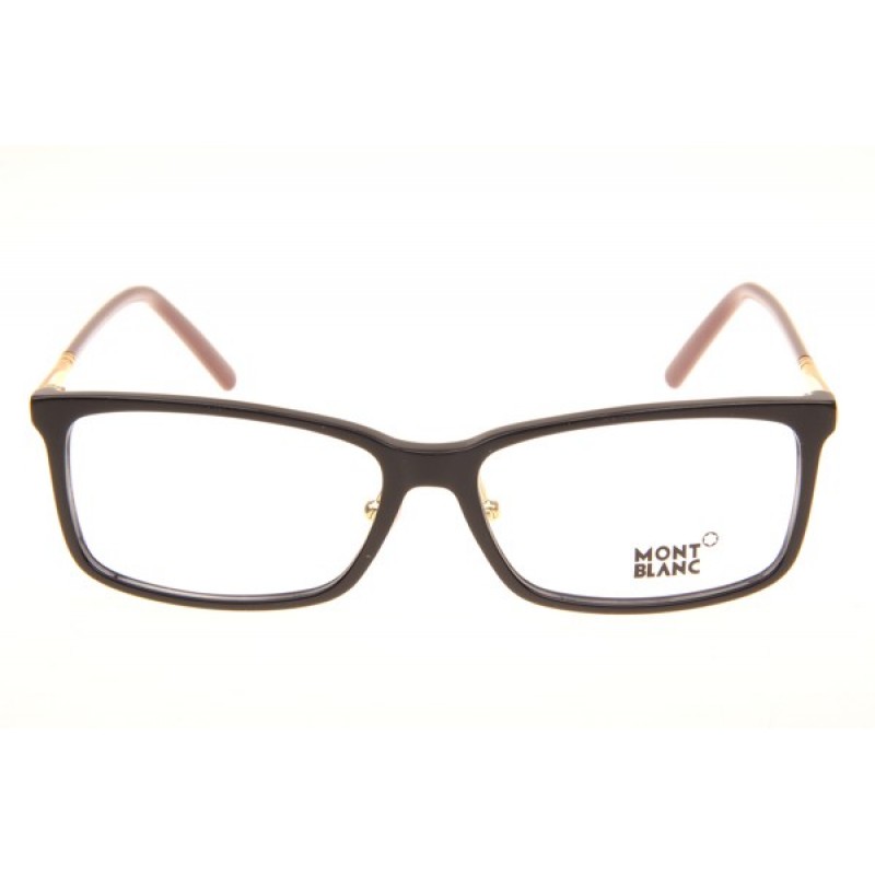 Mont Blanc MB573-D Eyeglasses In Black Red