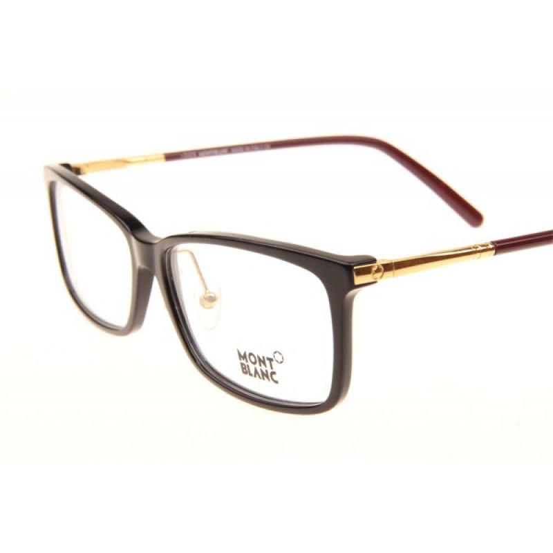 Mont Blanc MB573-D Eyeglasses In Black Red