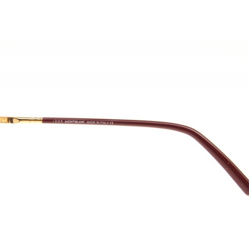 Mont Blanc MB573-D Eyeglasses In Black Red