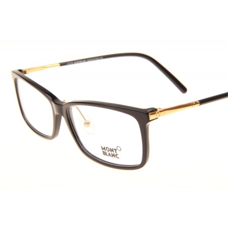 Mont Blanc MB573-D Eyeglasses In Black Gold