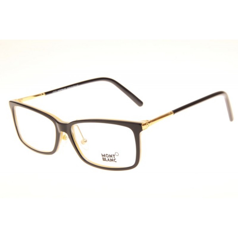 Mont Blanc MB573-D Eyeglasses In Black Brown