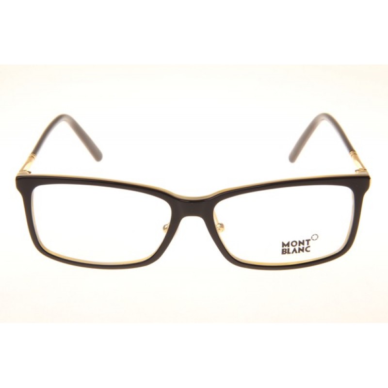 Mont Blanc MB573-D Eyeglasses In Black Brown