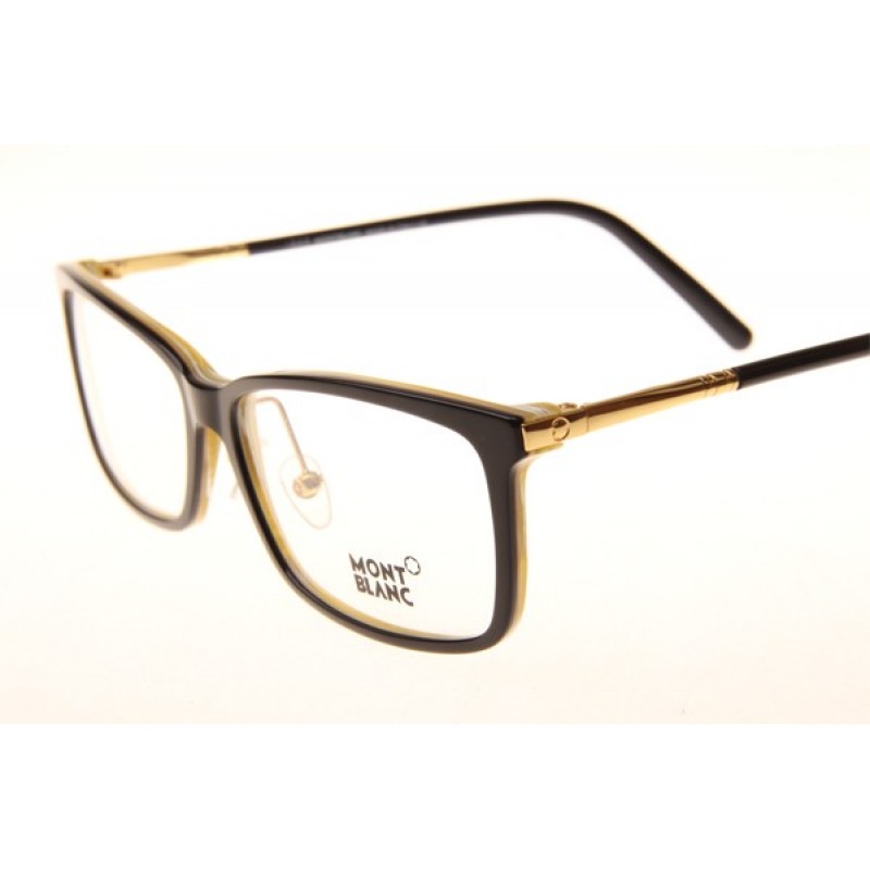 Mont Blanc MB573-D Eyeglasses In Black Brown