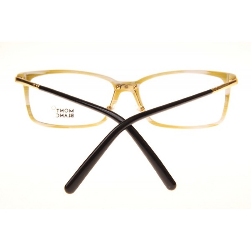 Mont Blanc MB573-D Eyeglasses In Black Brown