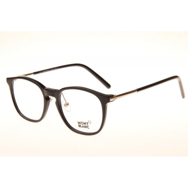 Mont Blanc MB574-D Eyeglasses In Black Silver