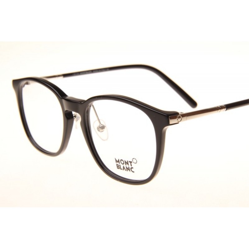 Mont Blanc MB574-D Eyeglasses In Black Silver