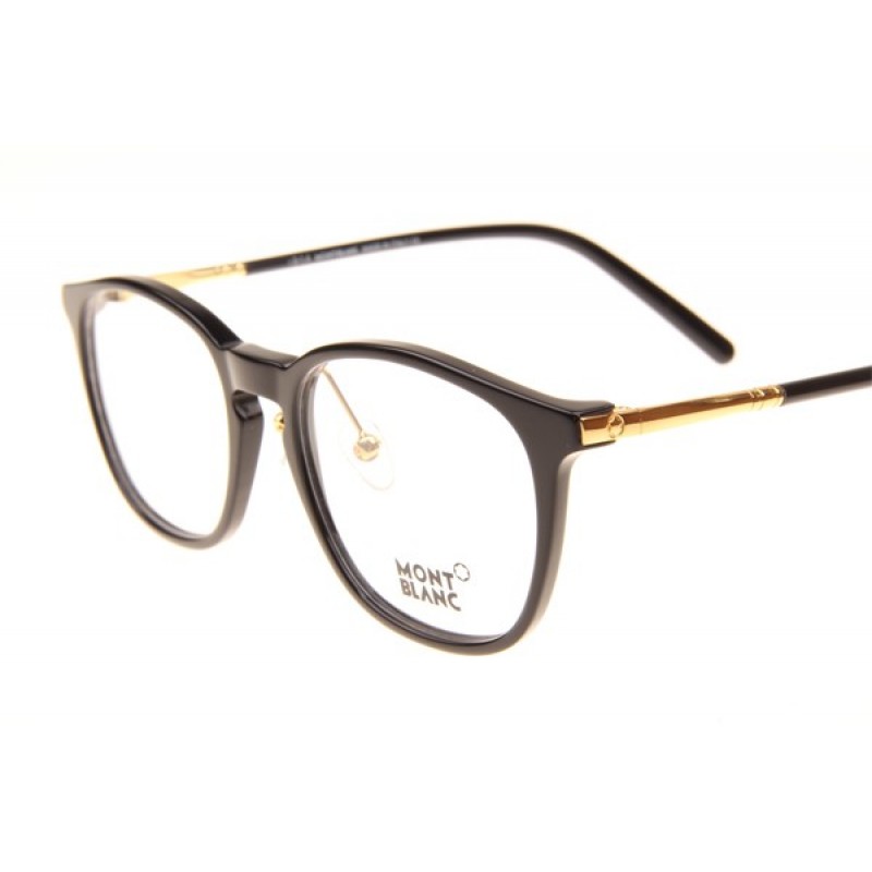 Mont Blanc MB574-D Eyeglasses In Black Gold