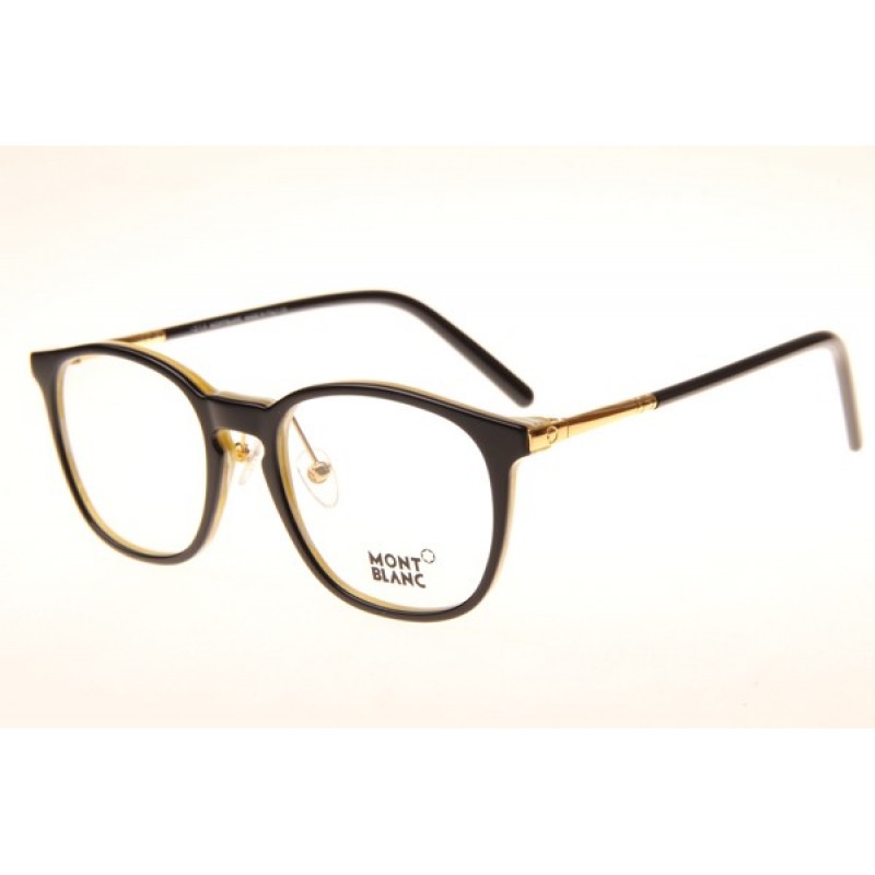 Mont Blanc MB574-D Eyeglasses In Black Brown