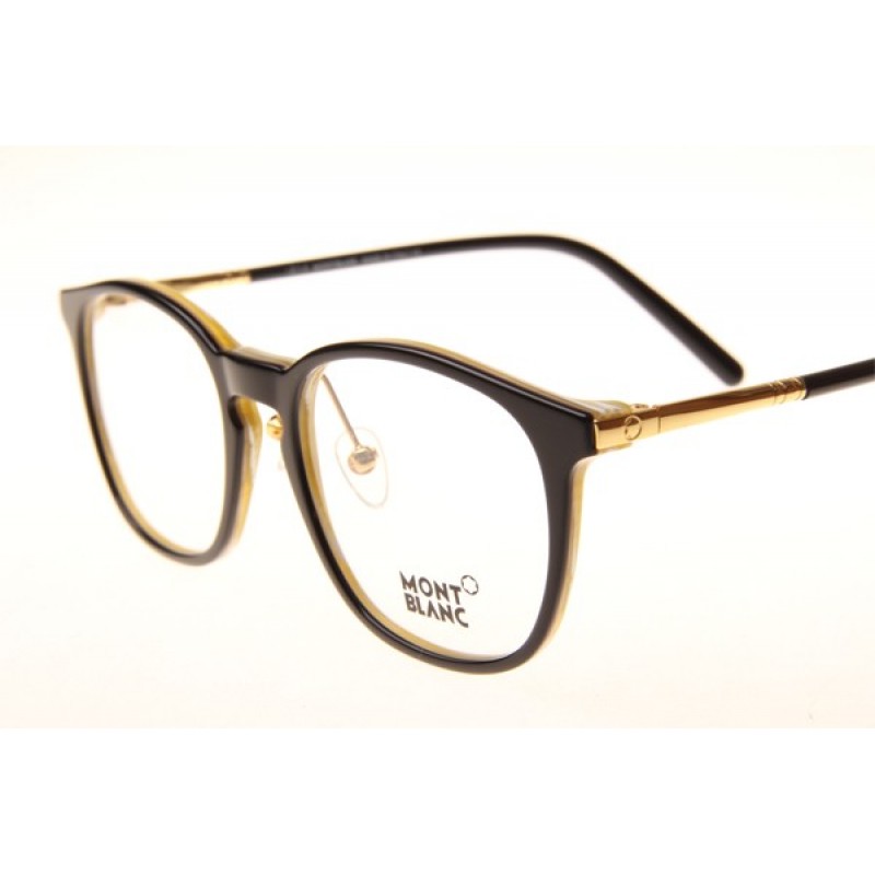 Mont Blanc MB574-D Eyeglasses In Black Brown