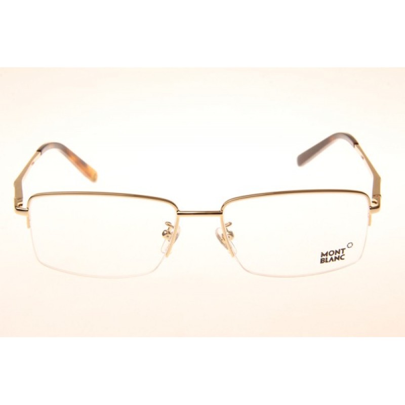 Mont Blanc MB067S Eyeglasses In Gold Tortoise