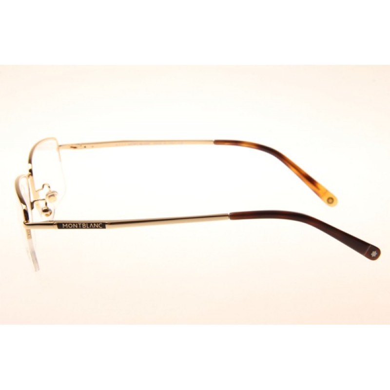 Mont Blanc MB067S Eyeglasses In Gold Tortoise