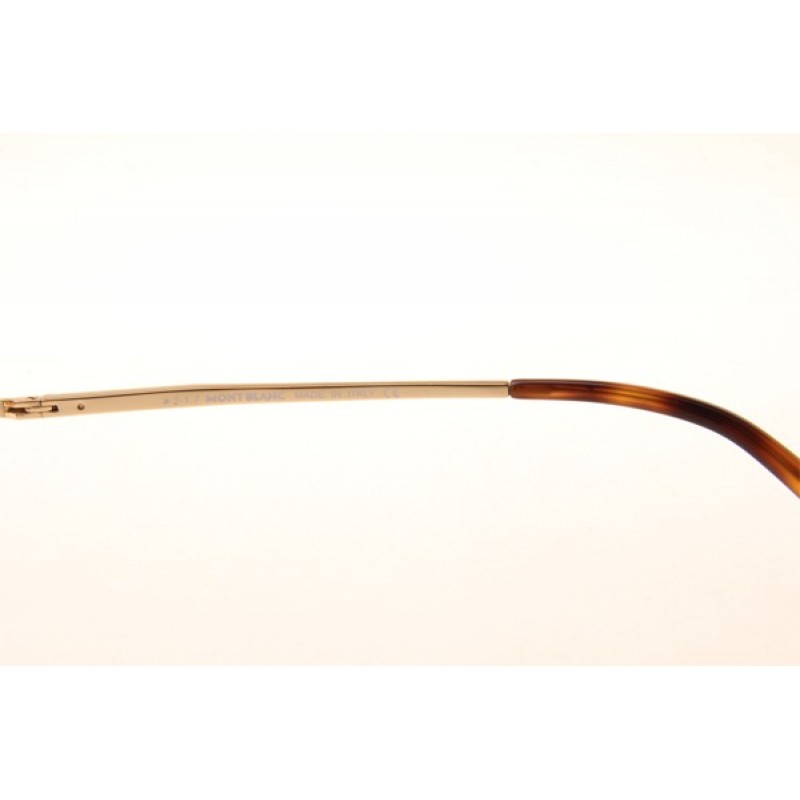 Mont Blanc MB067S Eyeglasses In Gold Tortoise