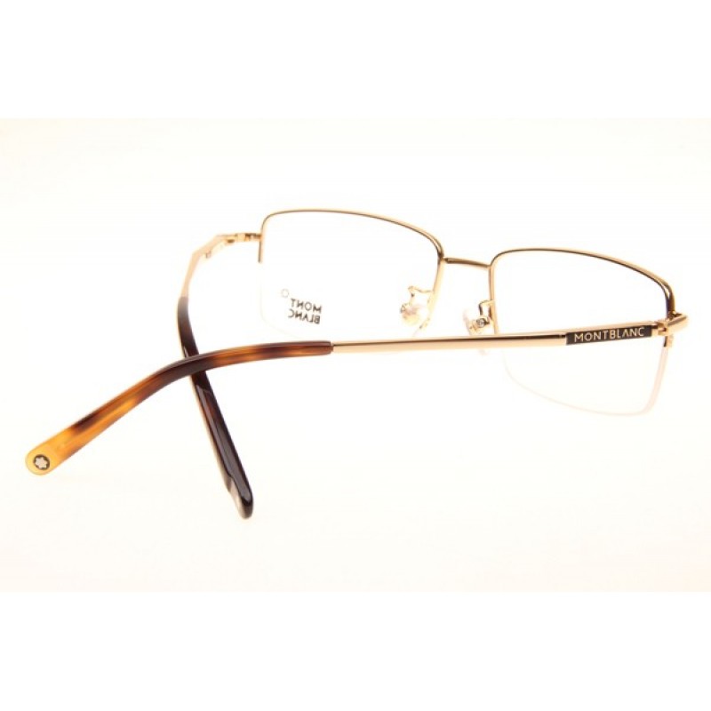 Mont Blanc MB067S Eyeglasses In Gold Tortoise