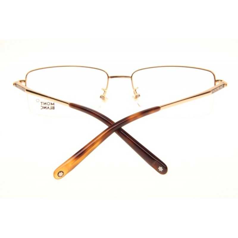 Mont Blanc MB067S Eyeglasses In Gold Tortoise