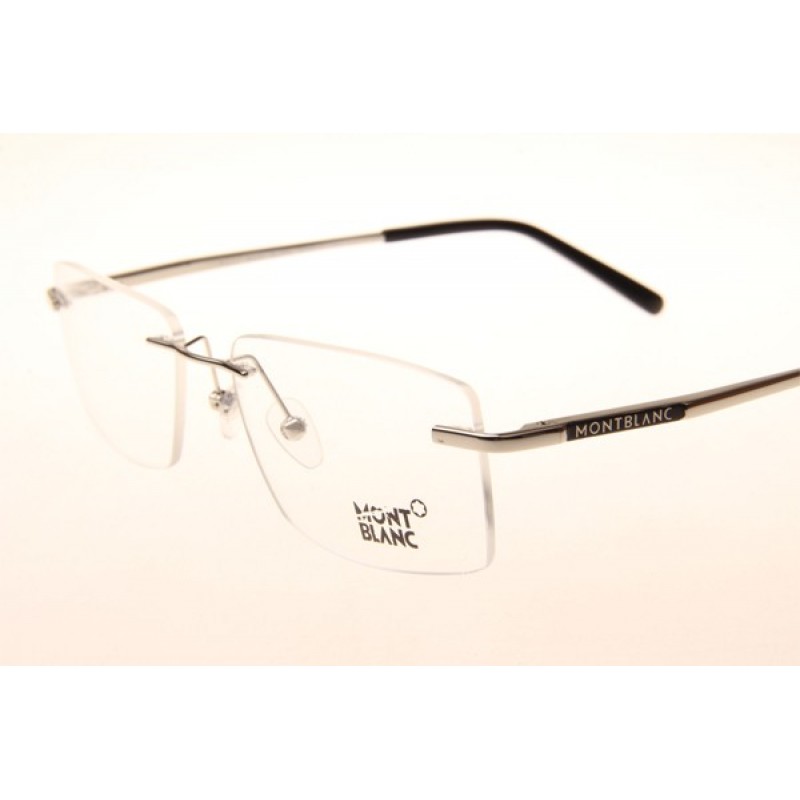 Mont Blanc MB670 Eyeglasses In Silver