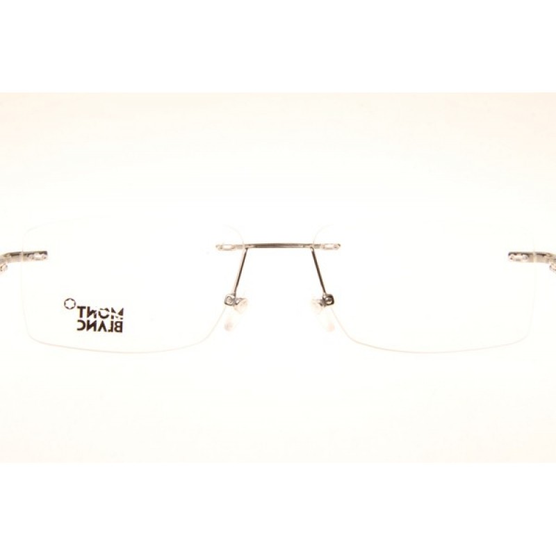 Mont Blanc MB670 Eyeglasses In Silver