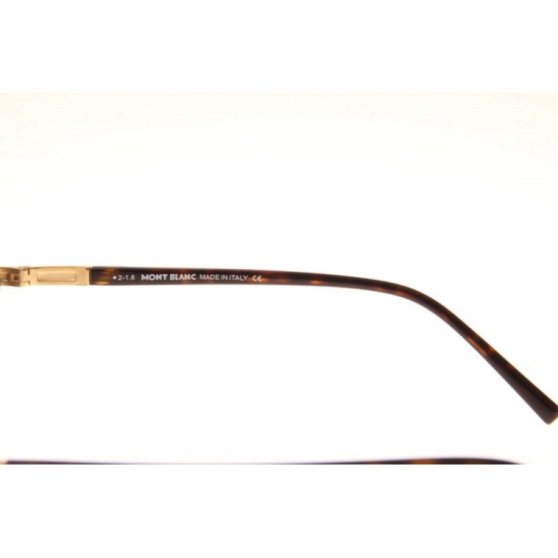 Mont Blanc MB701S Eyeglasses In Tortoise Gold