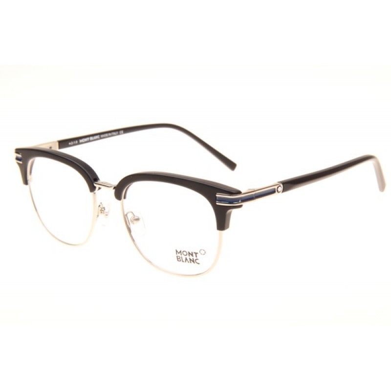 Mont Blanc MB701S Eyeglasses In Black Silver