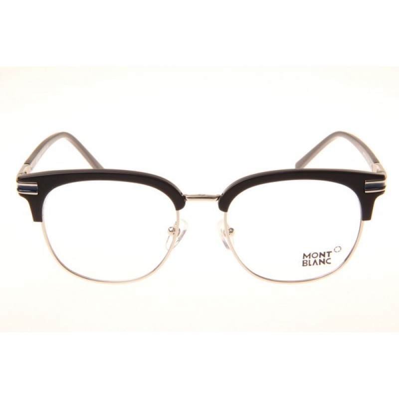 Mont Blanc MB701S Eyeglasses In Black Silver