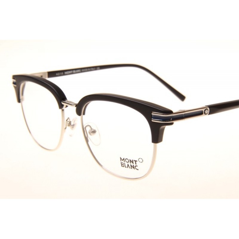 Mont Blanc MB701S Eyeglasses In Black Silver