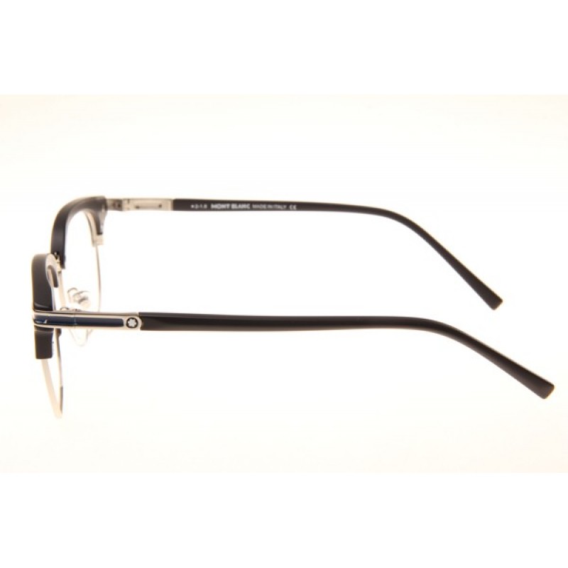 Mont Blanc MB701S Eyeglasses In Black Silver