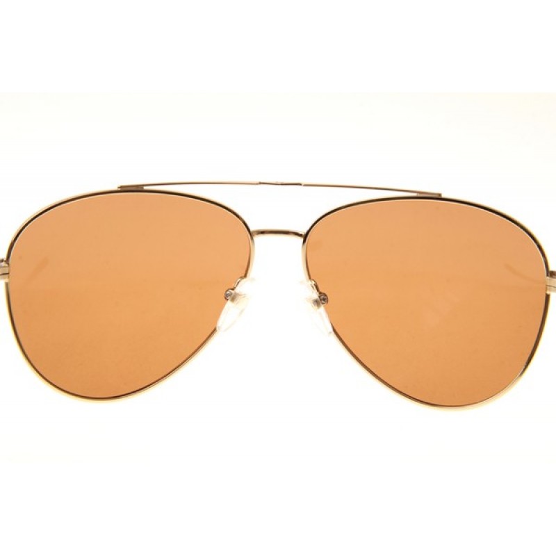 Mont Blanc MB702S Sunglasses In Gold Brown