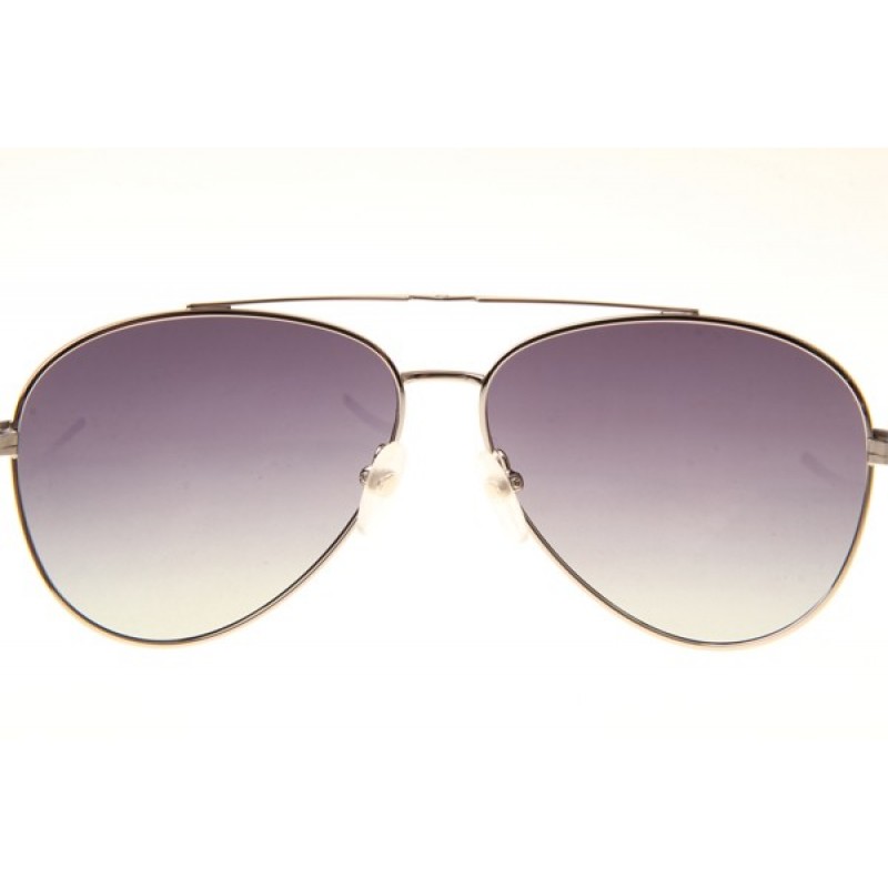 Mont Blanc MB702S Sunglasses In Black Silver Gradient Grey