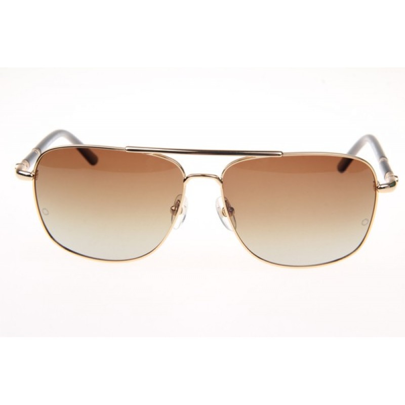 Mont Blanc MB508T Sunglasses In Gold Gradient Brown