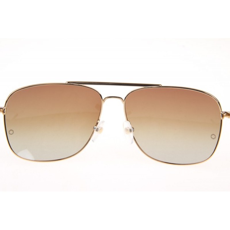 Mont Blanc MB508T Sunglasses In Gold Gradient Brown