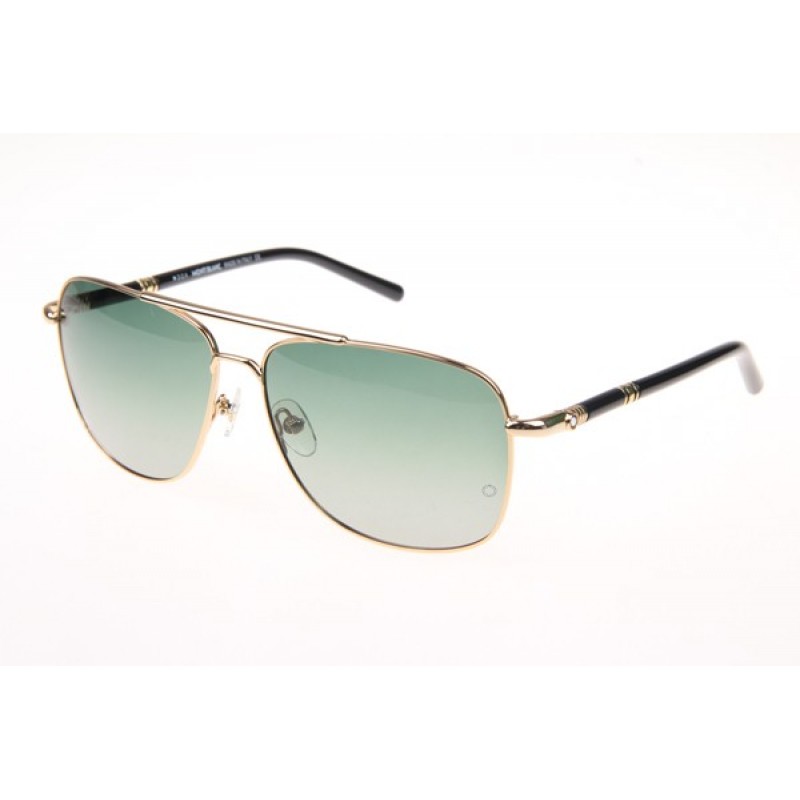 Mont Blanc MB508T Sunglasses In Gold Gradient Gree...