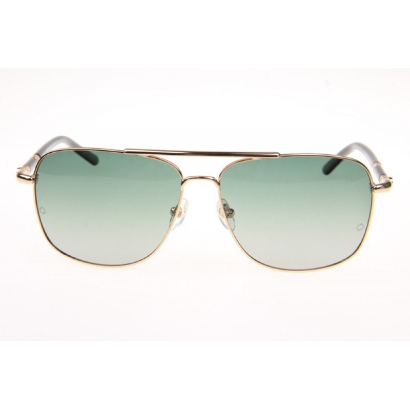 Mont Blanc MB508T Sunglasses In Gold Gradient Green